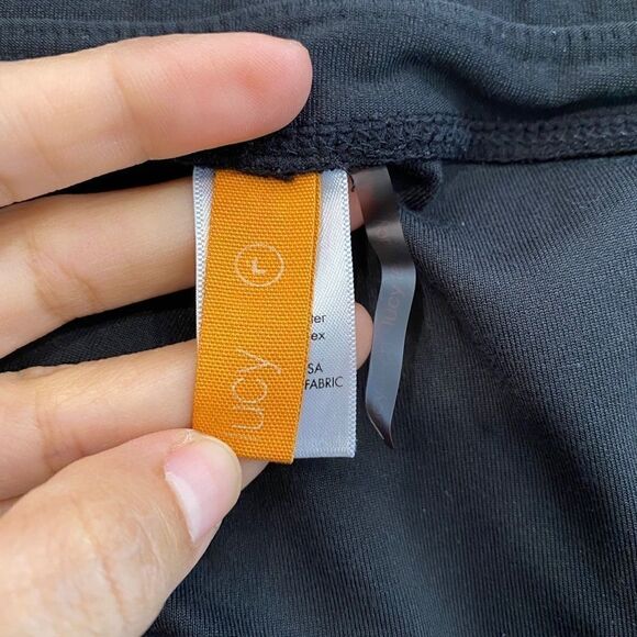 Lucy Black Mid Weight Wide Leg Pants Verstile - Picture 7 of 8